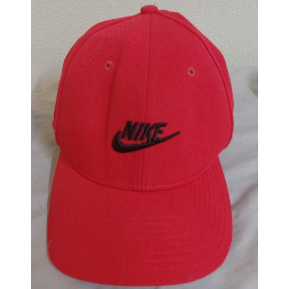 Nike Classic99 Red Black Logo Snapback Adjustable Baseball Cap Hat New